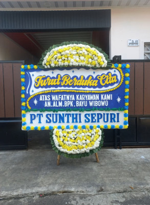Papan Bunga Duka di Lempuing